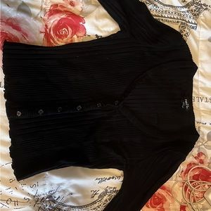 Rue21 Black Longsleeve Button Up Sweater
